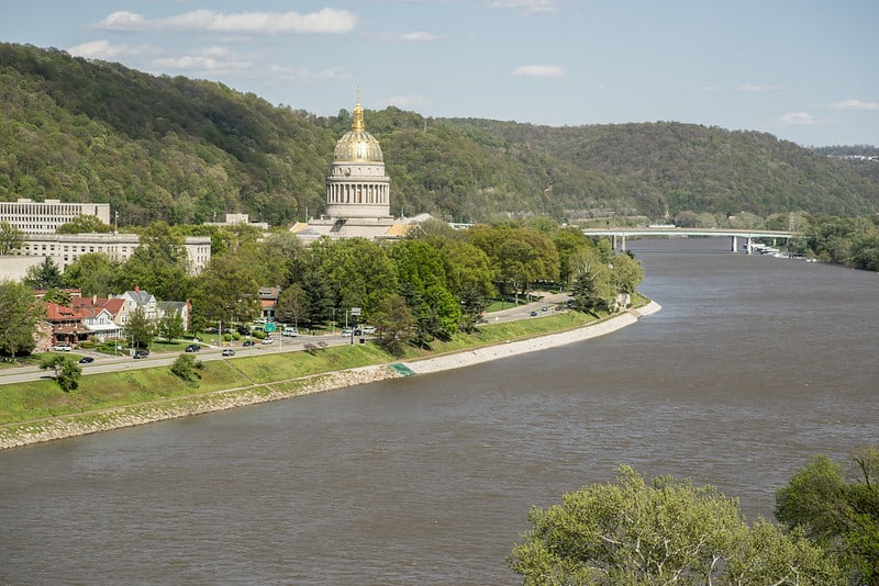 Riverside view of Charleston WV