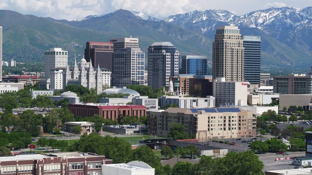 Salt Lake City, Utah skyline during day