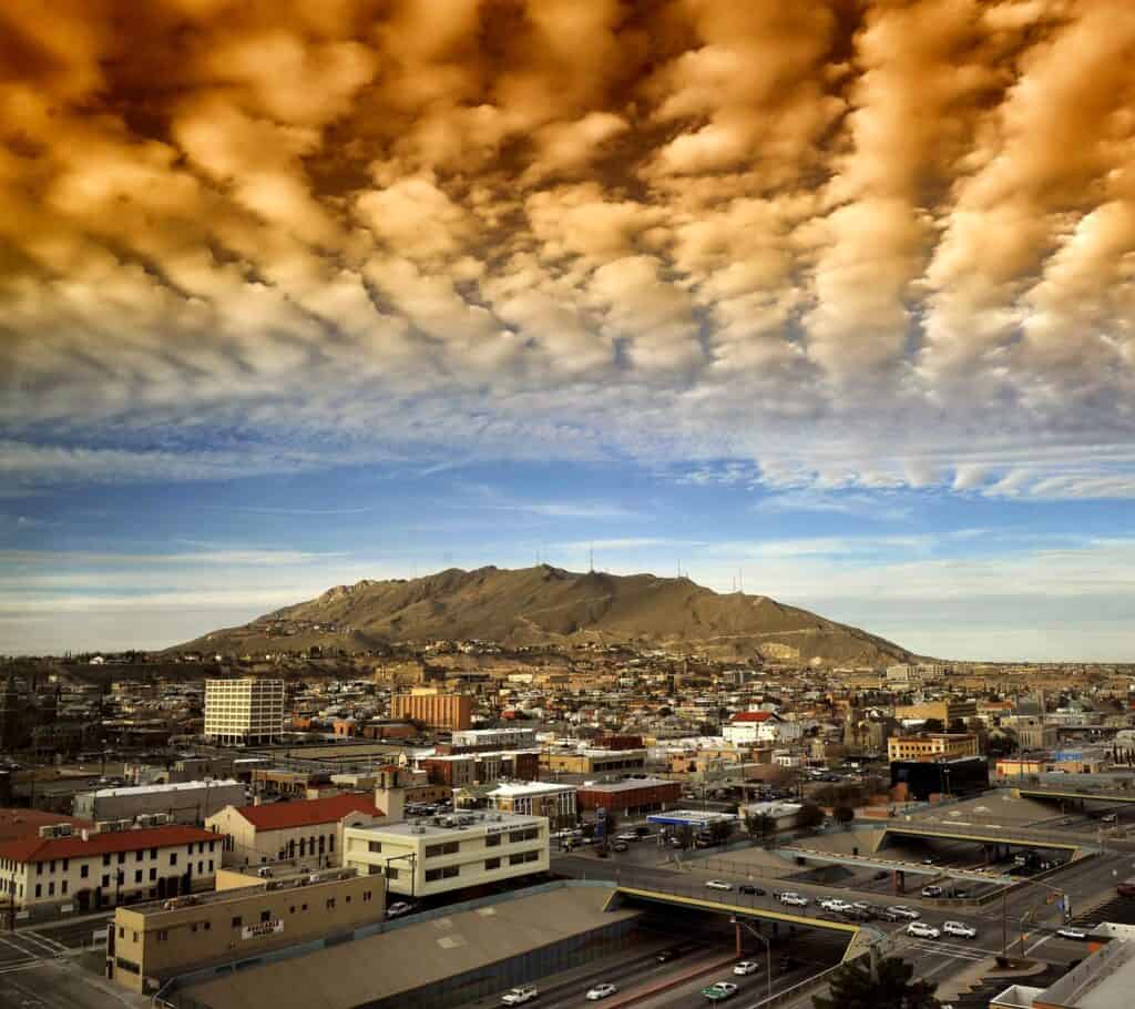 Ariel view of El Paso Texas