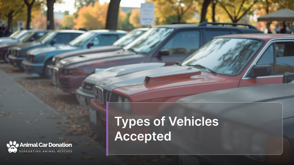 Types of Vehicles Accepted