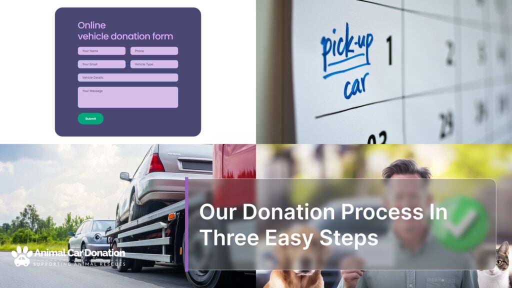 Our Donation Process In Three Easy Steps!