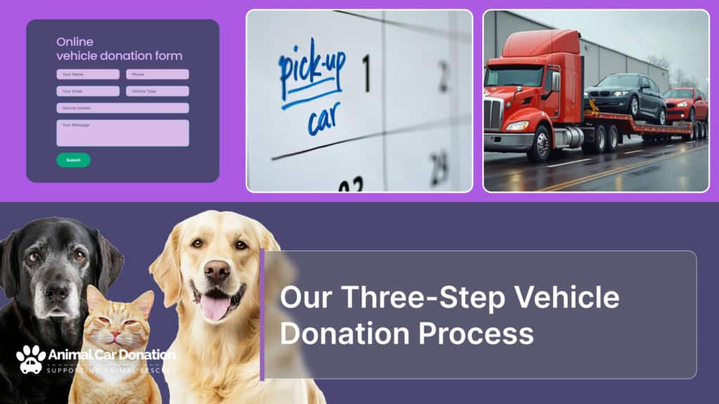 Our Three-Step Vehicle Donation Process