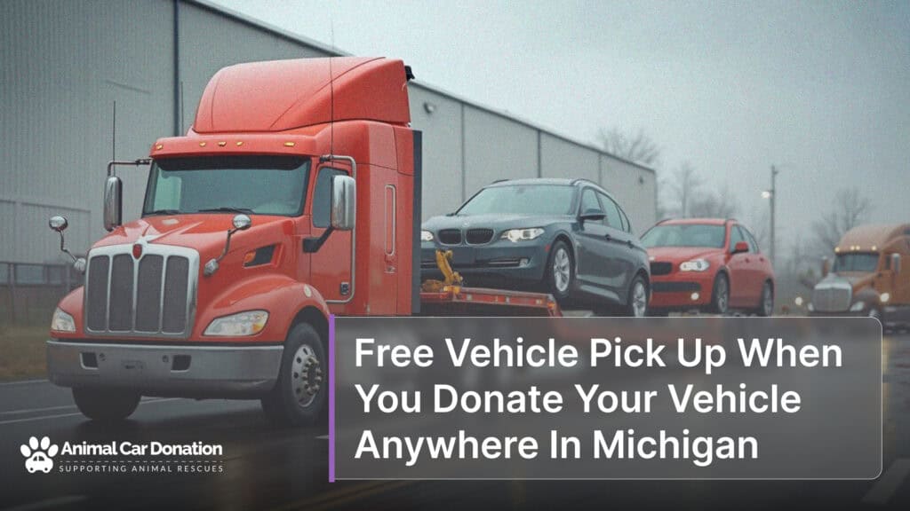 Free Vehicle Pick Up When You Donate Your Vehicle Anywhere In Michigan