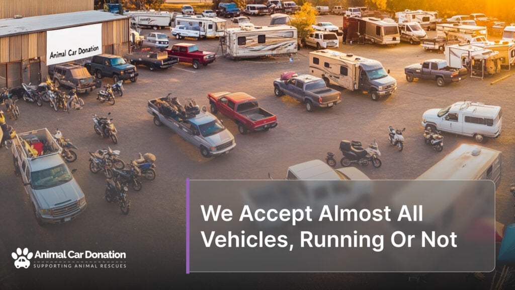 We Accept Almost All Vehicles, Running Or Not