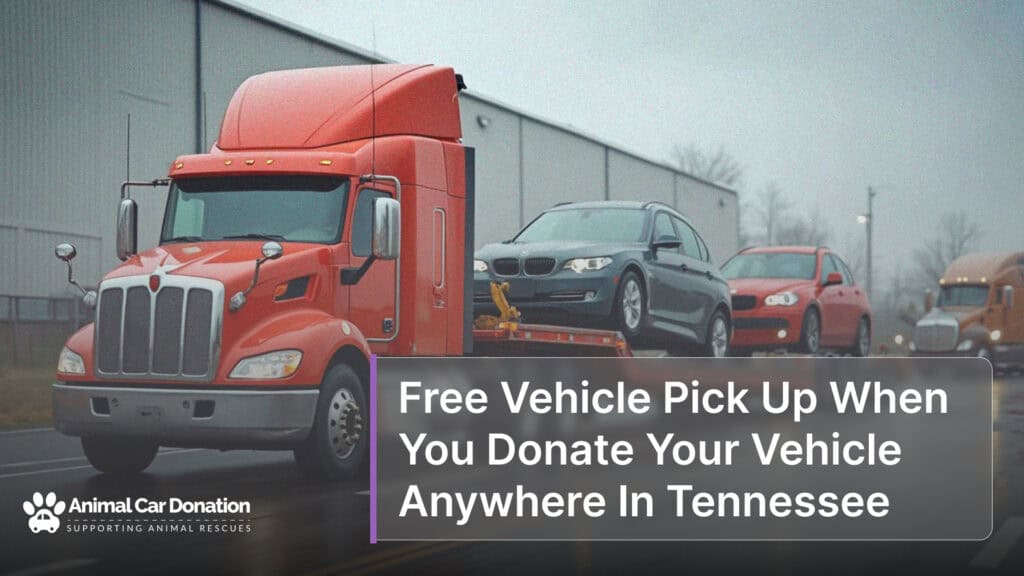 Free Vehicle Pick Up When You Donate Your Vehicle Anywhere In Tennessee