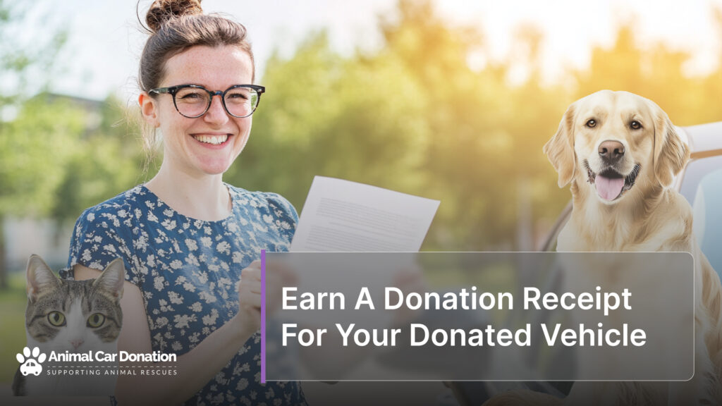 Earn A Donation Receipt For Your Donated Vehicle