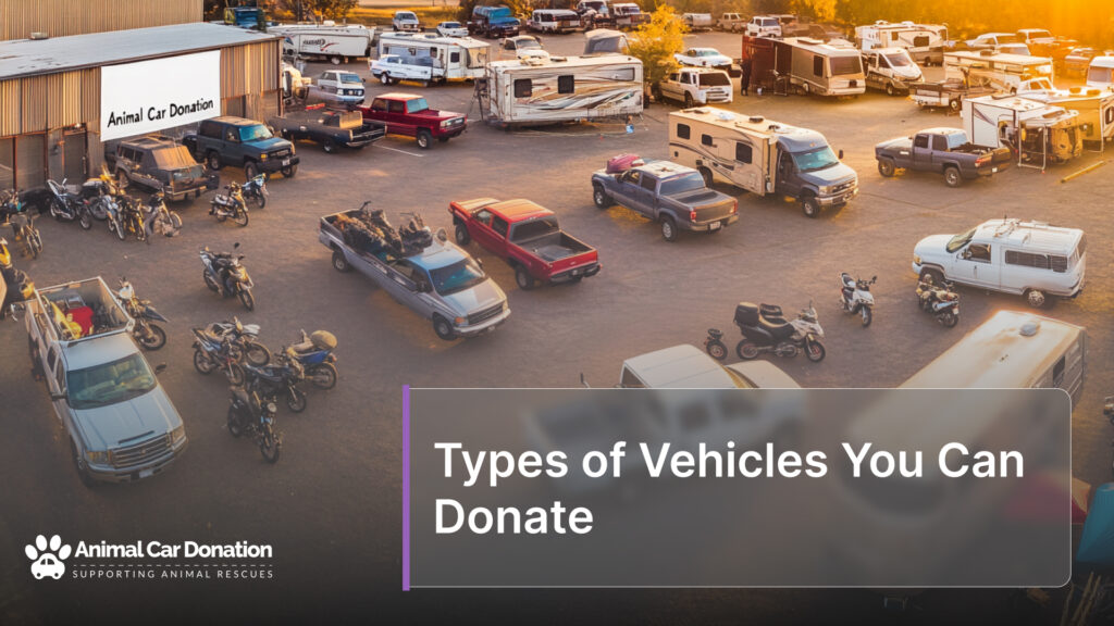 Types of Vehicles You Can Donate