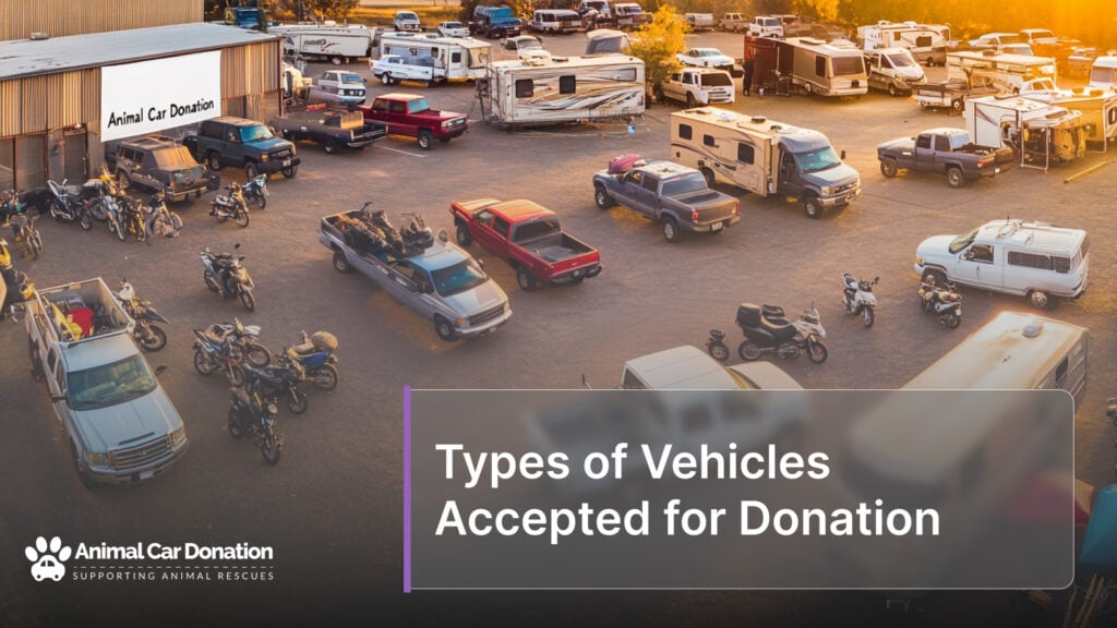 Types of Vehicles Accepted for Donation