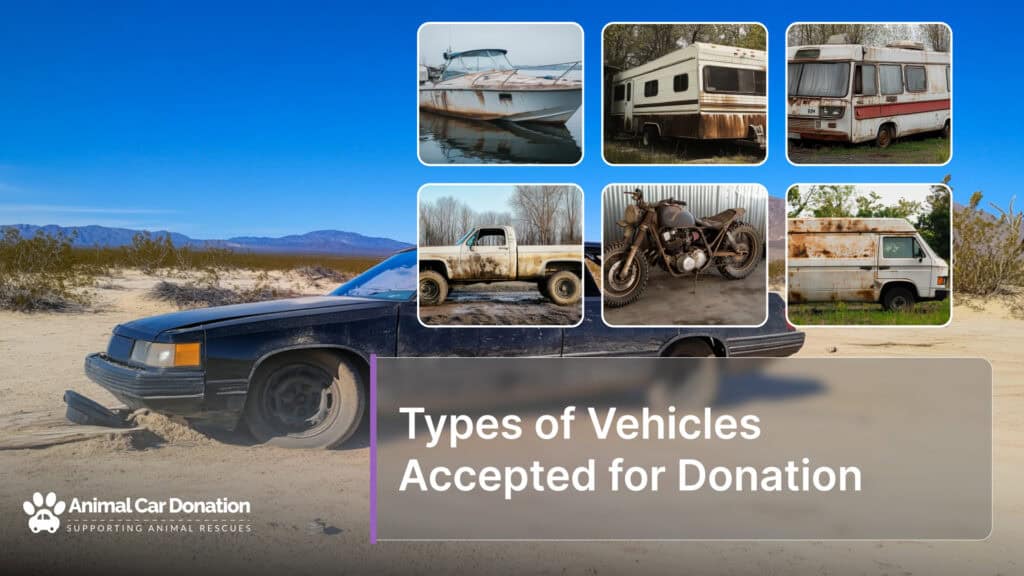 Types of Vehicles Accepted for Donation