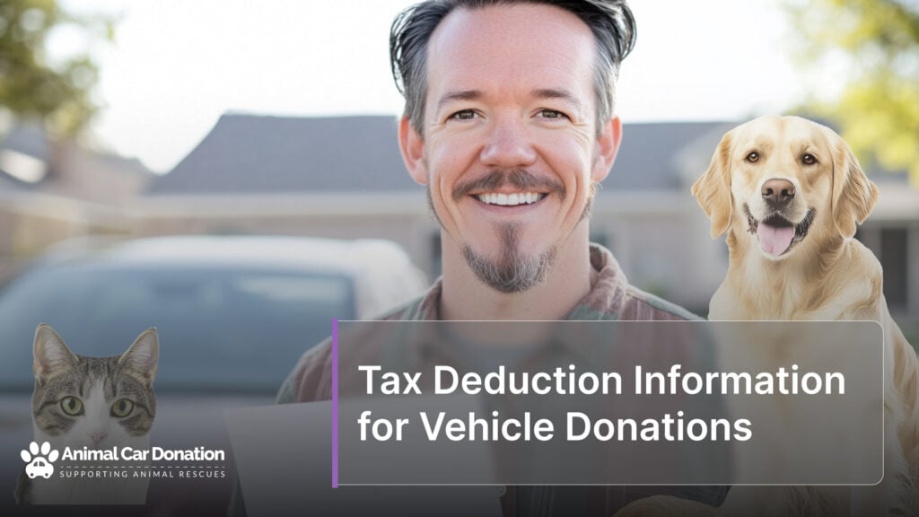 Tax Deduction Information for Vehicle Donations