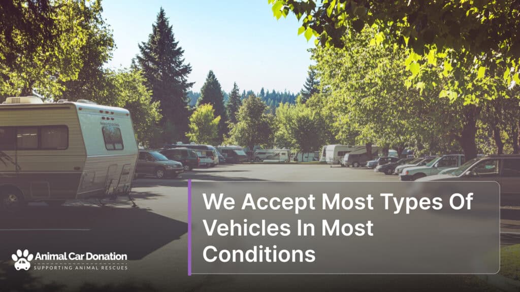 We Accept Most Types Of Vehicles In Most Conditions