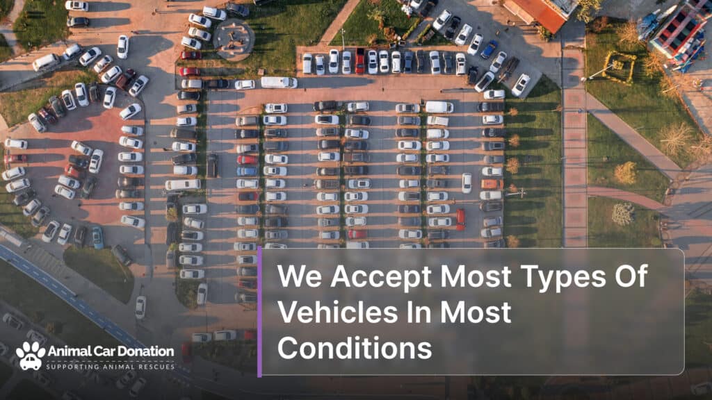 We Accept Most Types Of Vehicles In Most Conditions