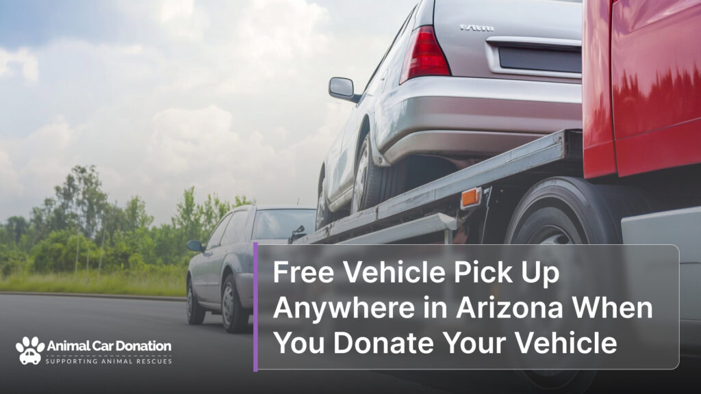 Free Vehicle Pick Up Anywhere in Arizona When You Donate Your Vehicle