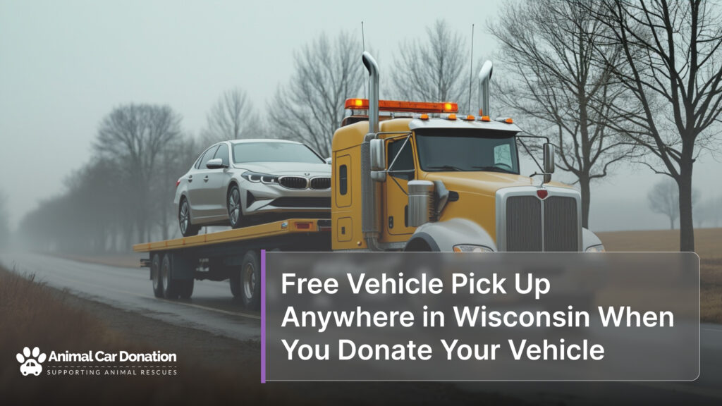 Free Vehicle Pick Up Anywhere in Wisconsin When You Donate Your Vehicle