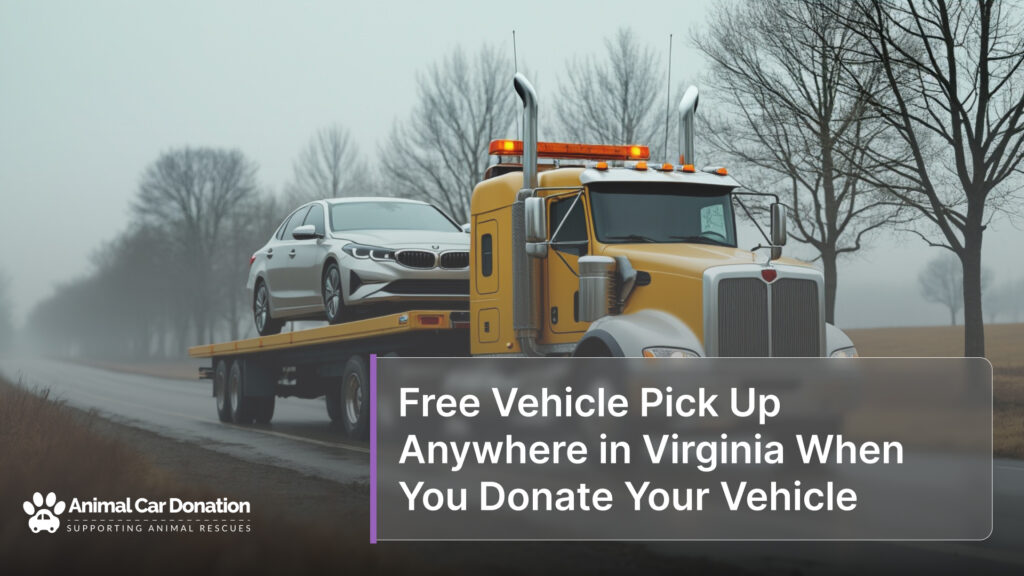 Free Vehicle Pick Up Anywhere in Virginia When You Donate Your Vehicle