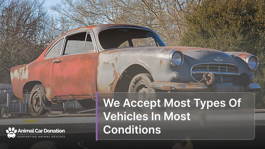 We Accept Most Types Of Vehicles In Most Conditions