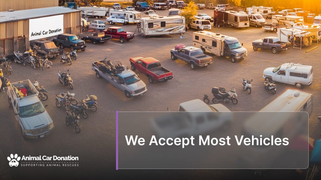 We Accept Most Vehicles