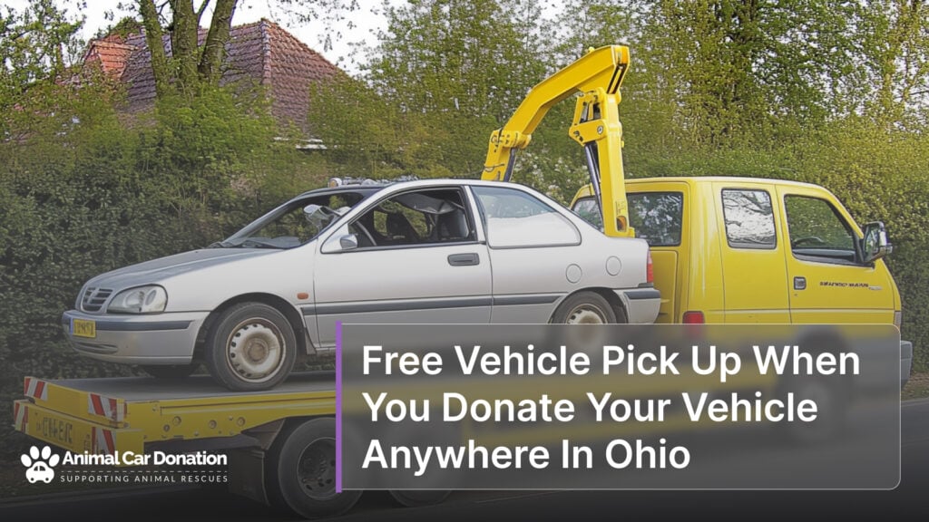 Free Vehicle Pick Up When You Donate Your Vehicle Anywhere In Ohio