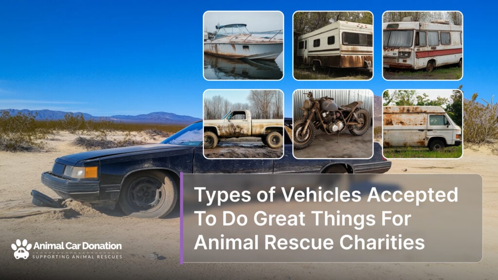 Types of Vehicles Accepted To Do Great Things For Animal Rescue Charities