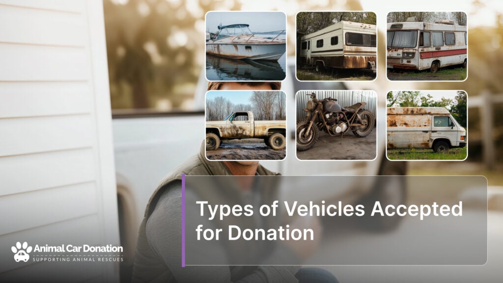 Types of Vehicles Accepted for Donation