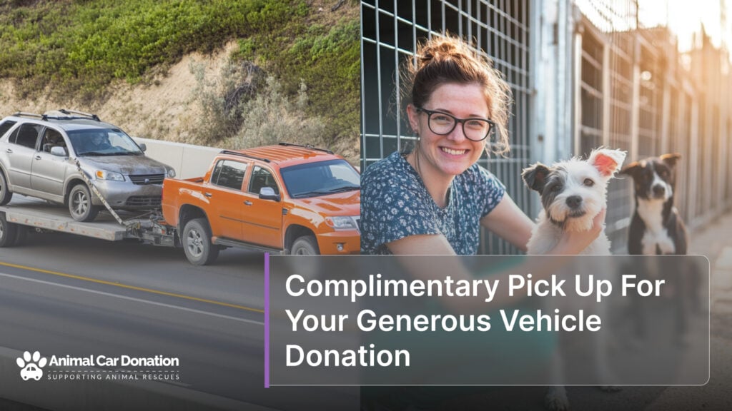 Complimentary Pick Up For Your Generous Vehicle Donation