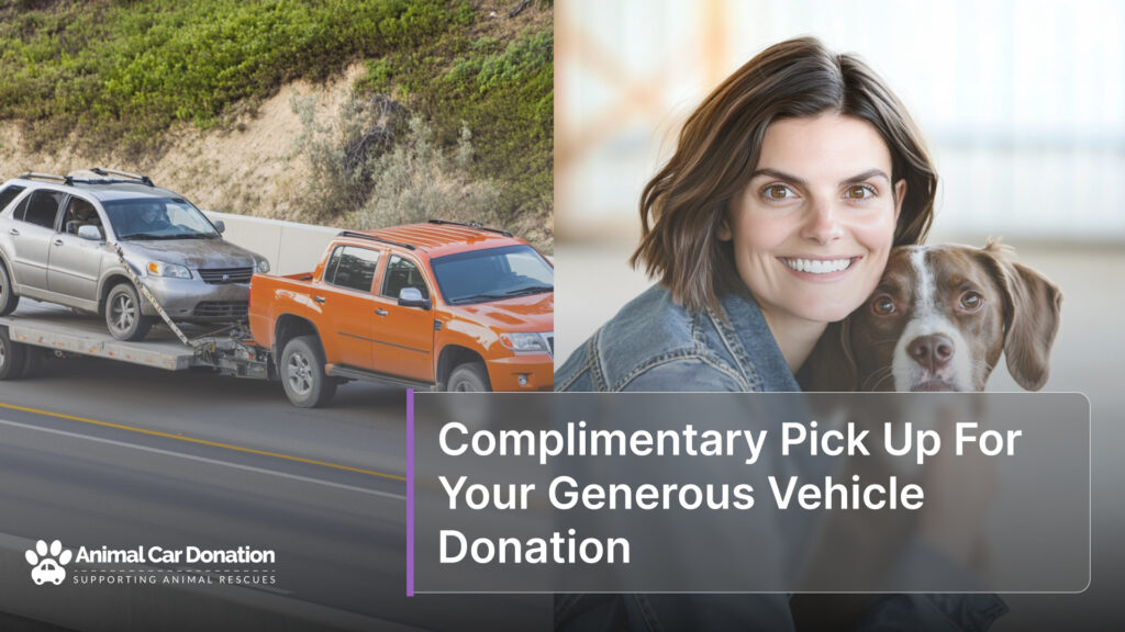 Complimentary Pick Up For Your Generous Vehicle Donation