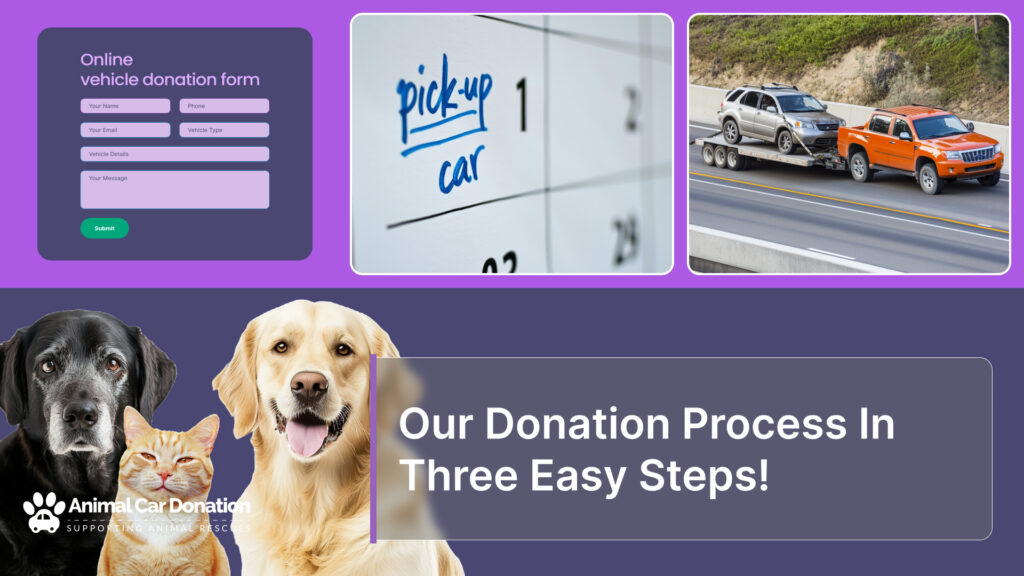 Our Donation Process In Three Easy Steps!