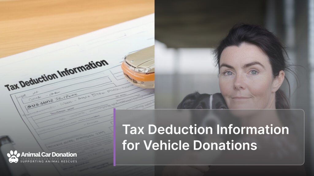 Tax Deduction Information for Vehicle Donations