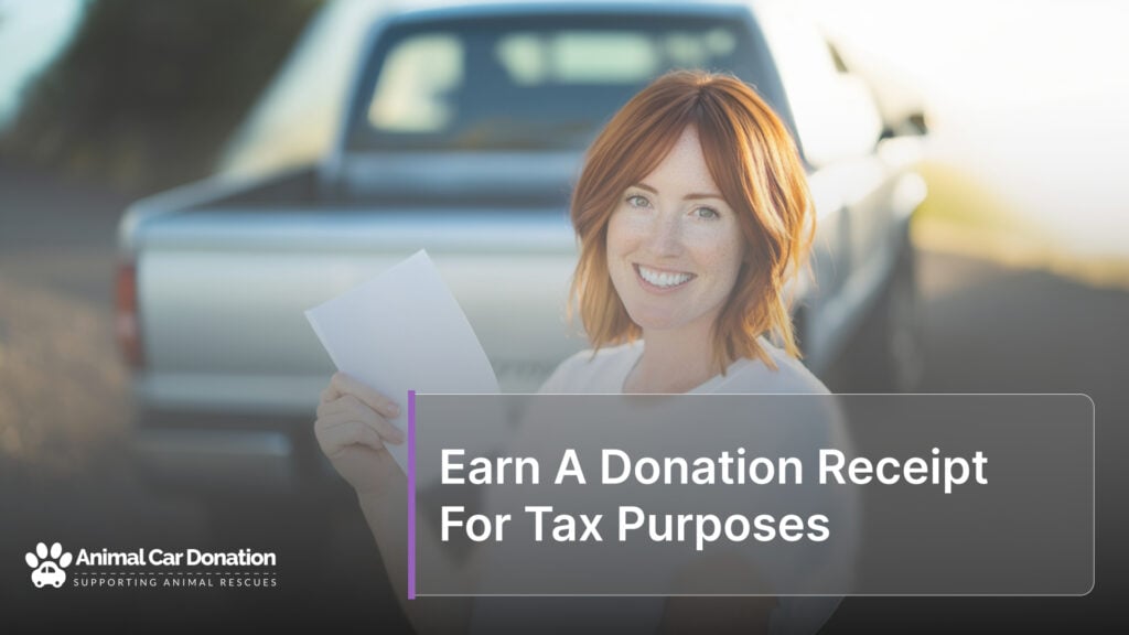 Earn A Donation Receipt For Tax Purposes