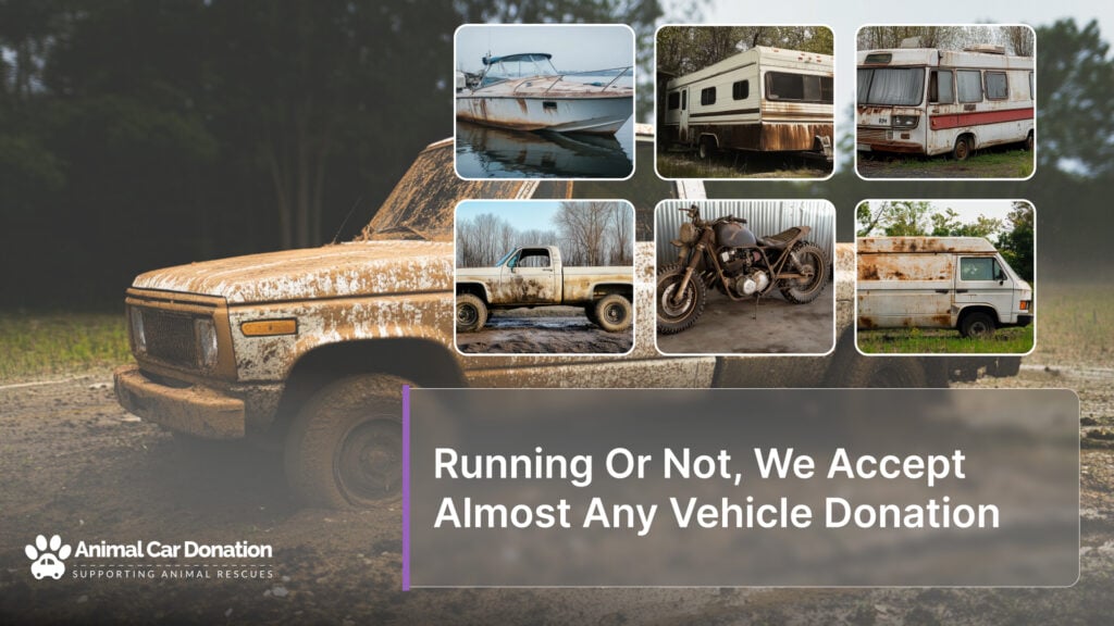 Running Or Not, We Accept Almost Any Vehicle Donation