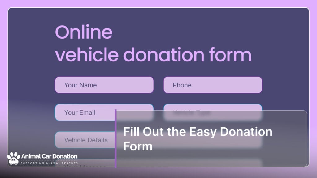 Fill Out the Easy Donation Form