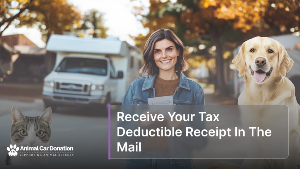 Receive Your Tax Deductible Receipt In The Mail