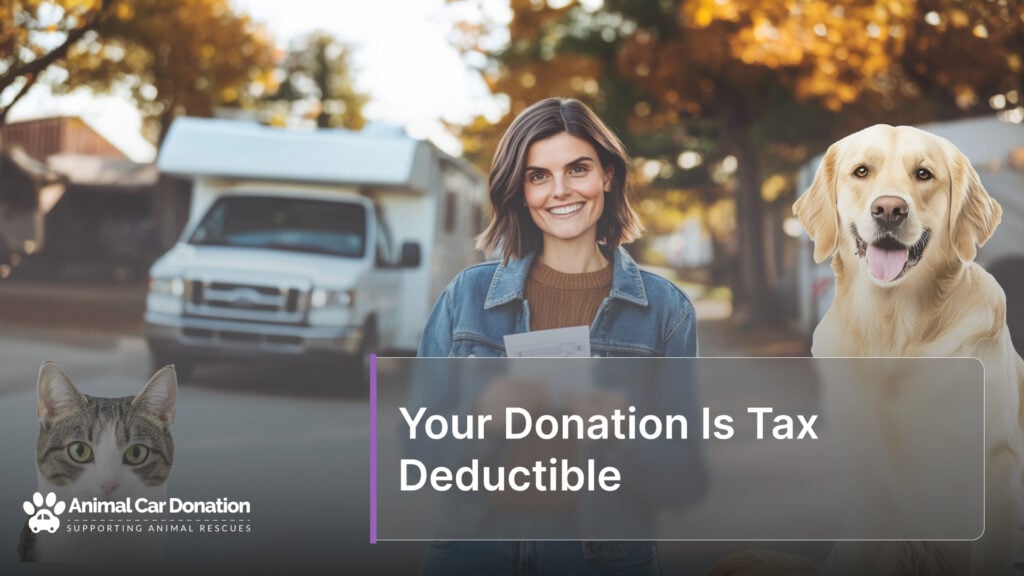 Your Donation Is Tax Deductible