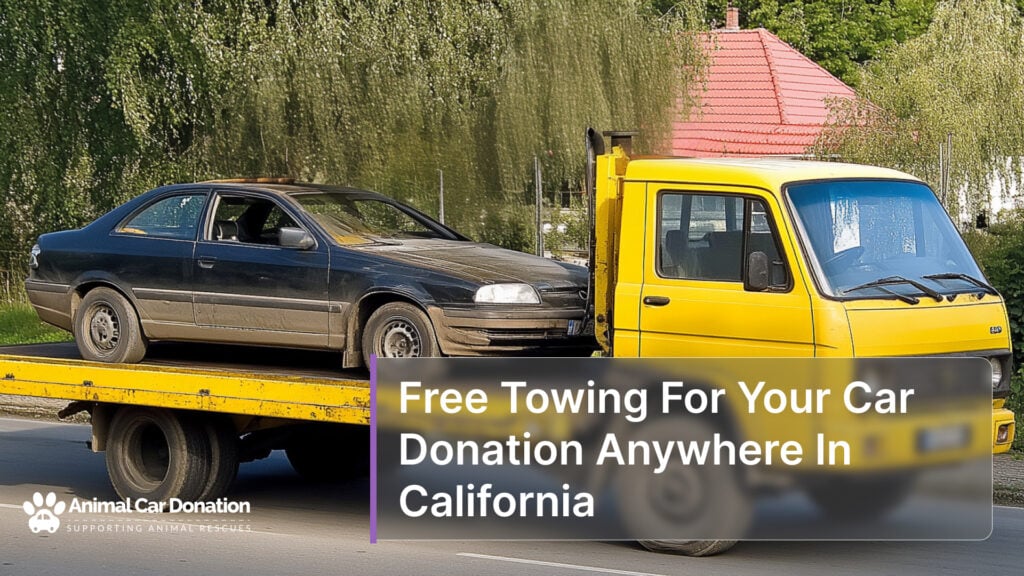 Free Towing For Your Car Donation Anywhere In California