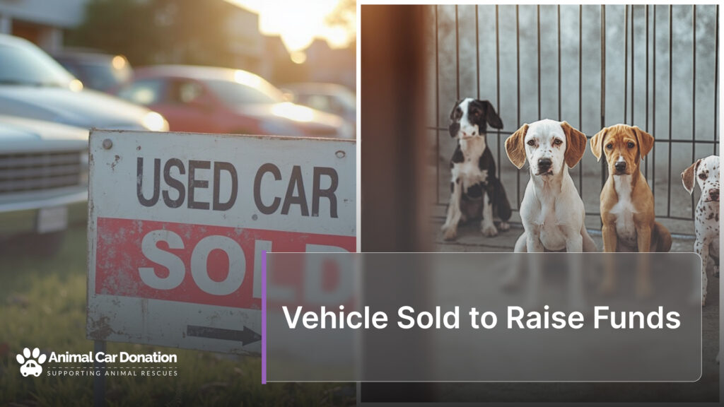 Vehicle Sold to Raise Funds