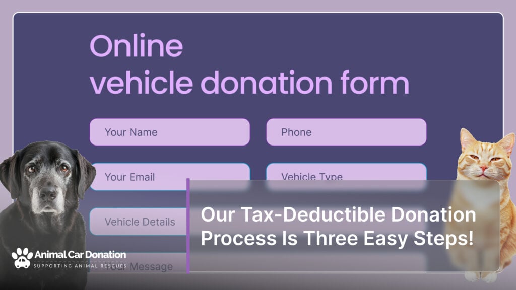 Our Tax-Deductible Donation Process Is Three Easy Steps!