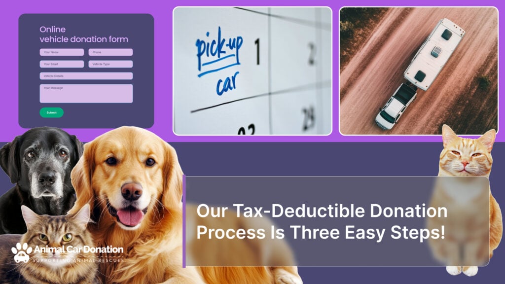 Our Tax-Deductible Donation Process Is Three Easy Steps!