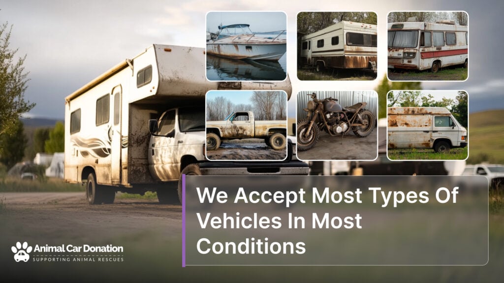 We Accept Most Types Of Vehicles In Most Conditions