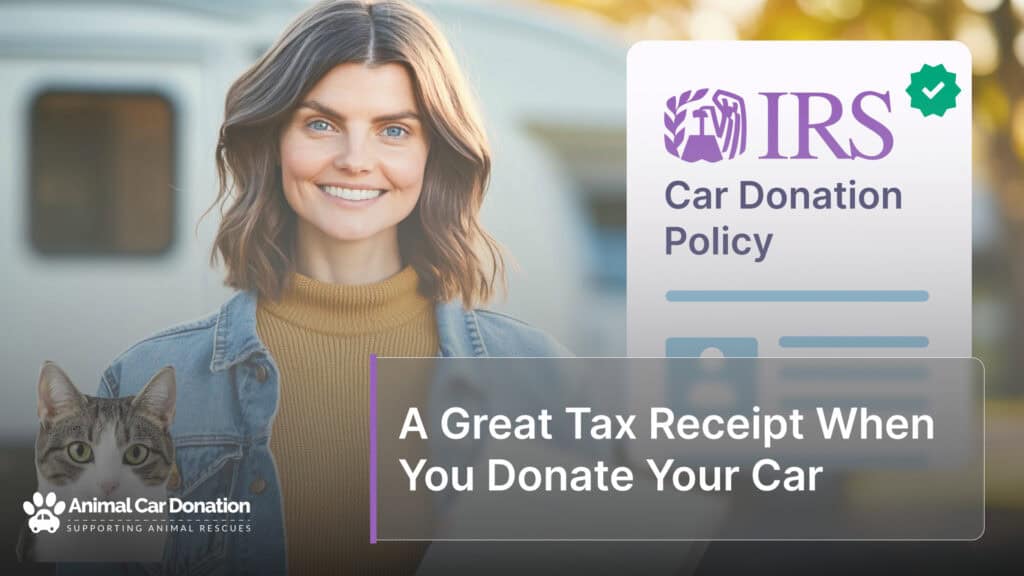 A Great Tax Receipt When You Donate Your Car