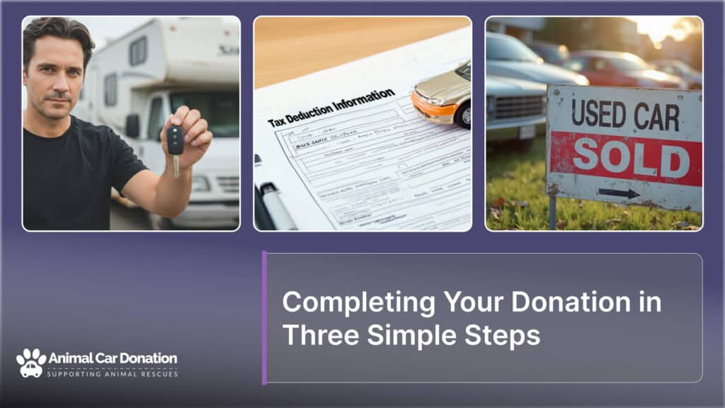 Completing Your Donation in Three Simple Steps