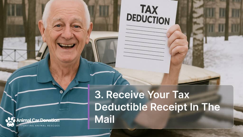 3. Receive Your Tax Deductible Receipt In The Mail