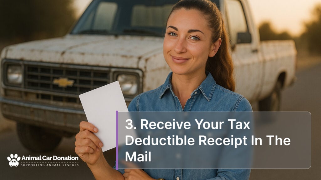 3. Receive Your Tax Deductible Receipt In The Mail