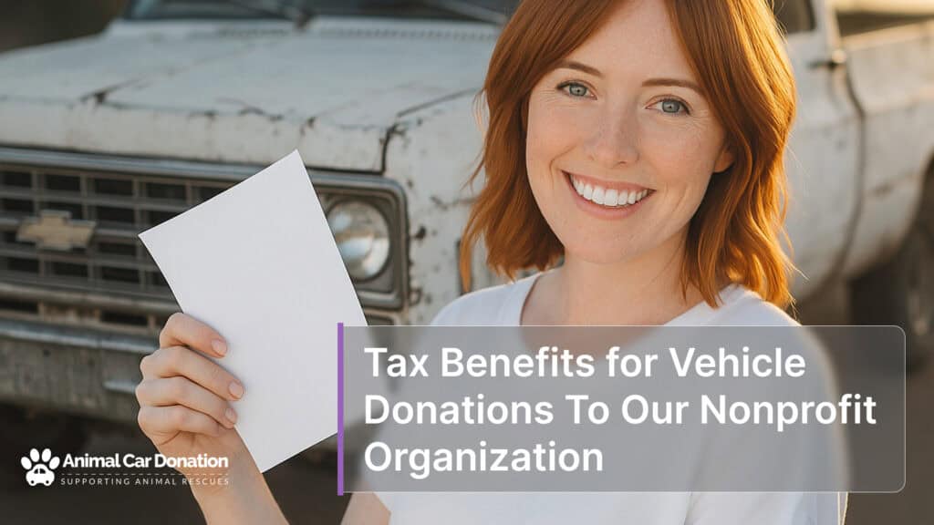 Tax Benefits for Vehicle Donations To Our Nonprofit Organization