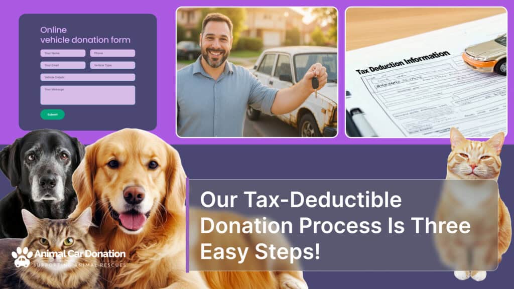 Our Tax-Deductible Donation Process Is Three Easy Steps