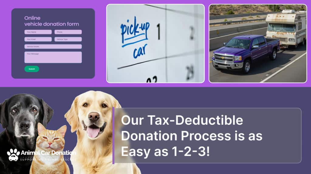 Our Tax-Deductible Donation Process is as Easy as 1-2-3!