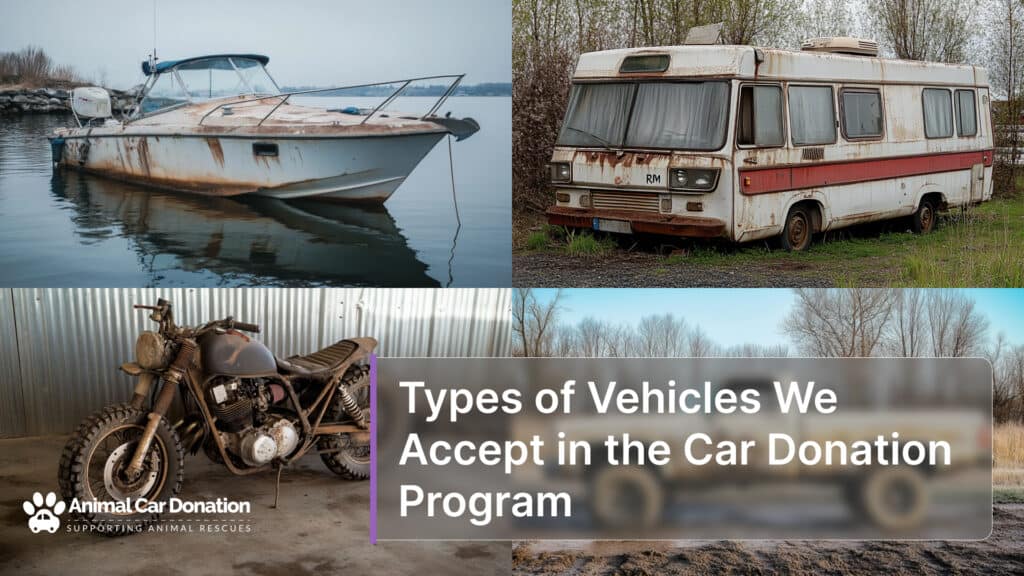 Types of Vehicles We Accept in the Car Donation Program