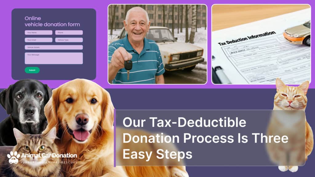 Our Tax-Deductible Donation Process Is Three Easy Steps
