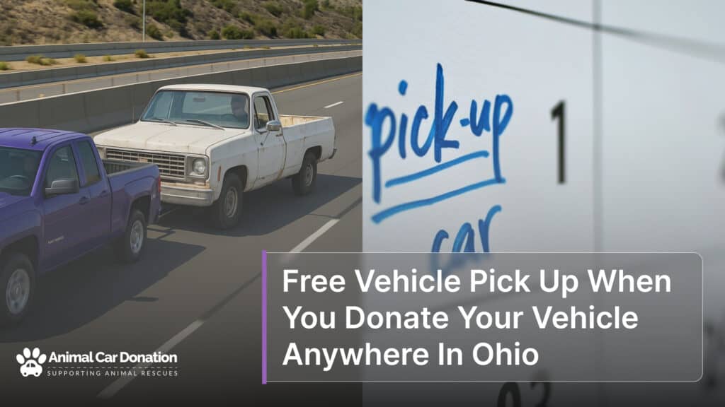 Free Vehicle Pick Up When You Donate Your Vehicle Anywhere In Ohio