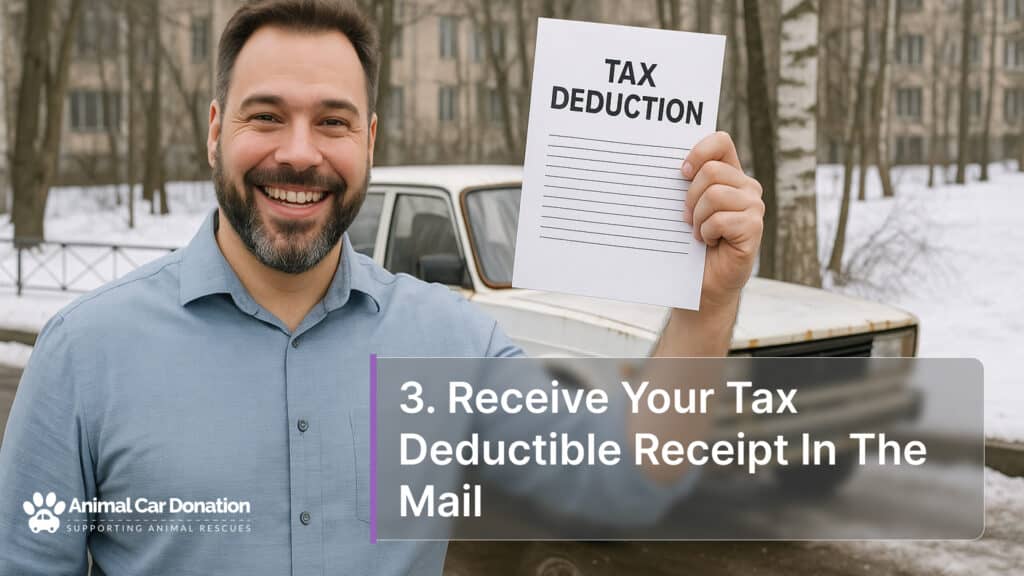 3. Receive Your Tax Deductible Receipt In The Mail