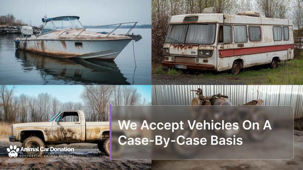 We Accept Vehicles On A Case-By-Case Basis